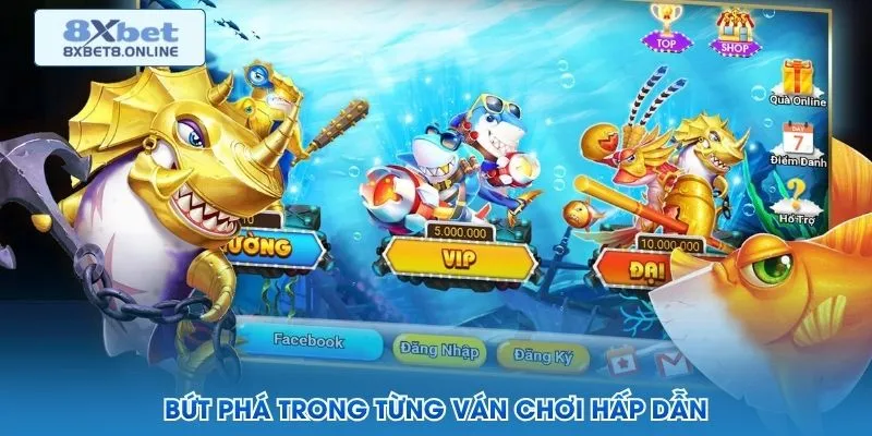 Người chơi kiểm tra hạn mức trước khi vào phòng bắn cá