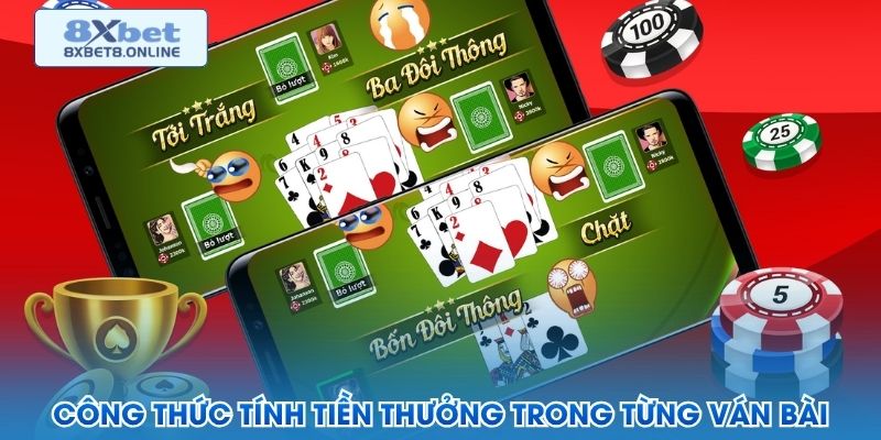 Cách tính tiền thắng thua theo số lá bài còn lại trong tiến lên